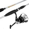 Leisure Sports Fishing Rod and Reel Combo, Spinning Reel Pole, Gear for Bass and Trout, Strike Series, Silver 899169FJA
